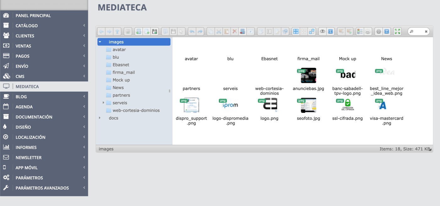 Mediateca: Nueva sección para acceder al servidor